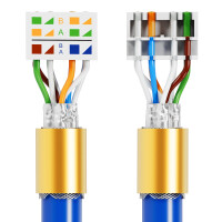 2 Pcs. Connecteur réseau RJ45 CAT 8 avec support PoE 