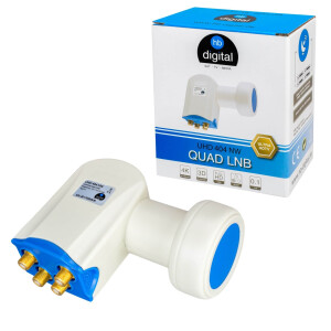 LNB Quad hb-digital UHD 404 NW for 4 participants with LTE filter waterproof