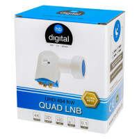 LNB Quad hb-digital UHD 404 NW für 4 Teilnehmer mit LTE Filter wasserdicht 