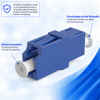 LWL Verbinder LC/UPC-LC/UPC Simplex OS1/OS2 Singlemode - bla