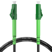 5m Armored LC APC to LC APC Fiber Optic Patch Cord OS2 SM