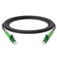5m Armored LC APC to LC APC Fiber Optic Patch Cord OS2 SM 4