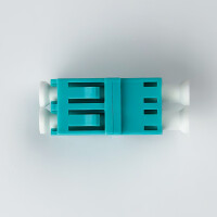 LWL Verbinder LC/UPC-LC/UPC Duplex OM3 Multimode - aqua 3