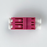 LWL Verbinder LC/UPC-LC/UPC Duplex OM4 Multimode - violett 3