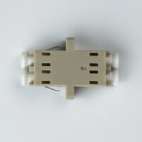 LWL Kupplung LC/UPC-LC/UPC Duplex OM1/OM2 Multimode - beige 