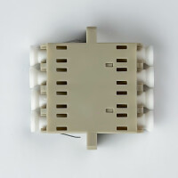 LWL Kupplung LC/UPC-LC/UPC Quad OM1/OM2 Multimode - beige 3
