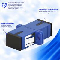 LWL connector SC/UPC-SC/UPC Simplex OS1/OS2 Single-mode - bl