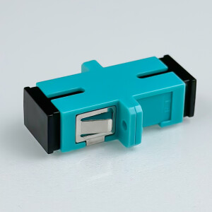 LWL Verbinder SC/UPC-SC/UPC Simplex OM3 Multimode - aqua