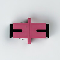 LWL Verbinder SC/UPC-SC/UPC Simplex OM4 Multimode - violett 