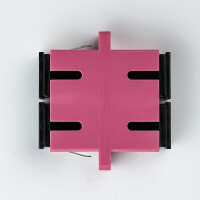 LWL Verbinder SC/UPC-SC/UPC Duplex OM4 Multimode - violett 3