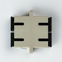LWL Verbinder SC/UPC-SC/UPC Duplex OM1/OM2 Multimode - beige