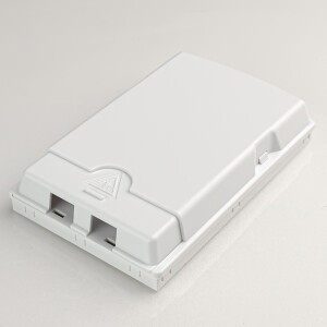 LWL Verteilerbox 2-fach FTTH-BOX ABS weiß