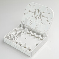 LWL Verteilerbox 4-fach FTTH-BOX ABS weiß 4