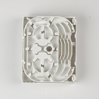 LWL Verteilerbox 4-fach FTTH-BOX ABS weiß 6