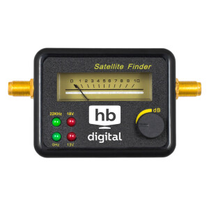 Satfinder Analog hb-digital SF-777G mit F-Kabel SCHWARZ