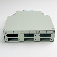 LWL Verteilerbox 6-fach für Hutschiene (DIN rail) Metal