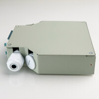 LWL Verteilerbox 6-fach für Hutschiene (DIN rail) Metal