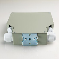 LWL Verteilerbox 8-fach für Hutschiene (DIN rail) Metal