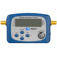 Satfinder Digital hb-digital SF-888G mit LCD Display eingebauter Kompass und Ton blau