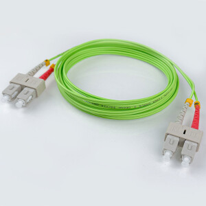 10m LWL Patchkabel SC-SC OM5 Duplex 50/125 µm UPC...