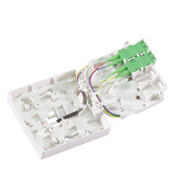 FTTH Connection Box 2x LC/APC Duplex with Connection Cable 2