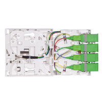 FTTH Connection Box 4x SC/APC Duplex with Connection Cable 3