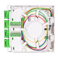FTTH Connection Box 4x SC/APC Duplex with Connection Cable 3