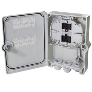 FTTX-Anschlussgehäuse IP55 für 6x LC-Quad oder...