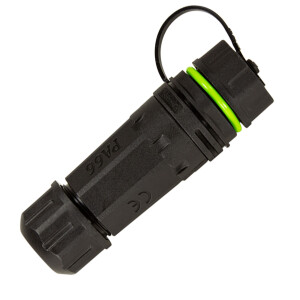 LWL Outdoor Verbinder LC/APC Duplex IP68 mit Staubkappe und 