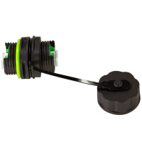 LWL Outdoor Verbinder LC/APC Duplex IP68 mit Staubkappe und 