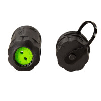 LWL Outdoor Verbinder LC/APC Duplex IP68 mit Staubkappe und 