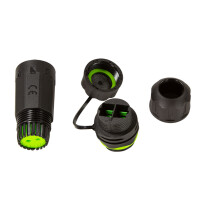 LWL Outdoor Verbinder SC/APC Duplex IP68 mit Staubkappe mit 