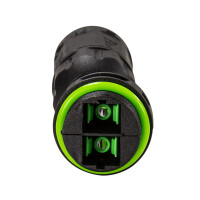 LWL Outdoor Verbinder SC/APC Duplex IP68 mit 2x Kabelmuffen 