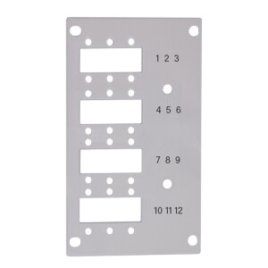 Frontblende für Spleißverteiler 12x LC-Duplex...