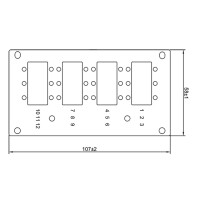 Frontblende für Spleißverteiler 12x LC-Duplex ode
