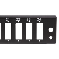 Frontblende 24x SC-Duplex oder LC-Quad für 19 zoll Sple
