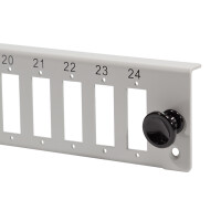Frontblende 24x SC-Duplex oder LC-Quad für 19 zoll Sple