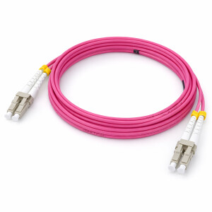 2m Câble Patch Fibre Optique LC-LC OM4 Duplex...