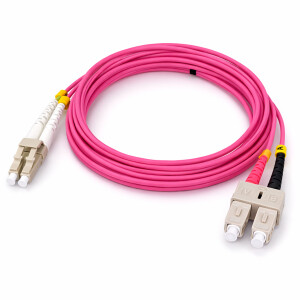 2m Câble Patch Fibre Optique LC-SC OM4 Duplex...