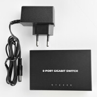 Netzwerk Switch 5 Port 1 Gbit/s LAN Switch | RJ45 Metallgeh&