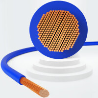 15m single core cable 10mm2 H07V-K blue 5