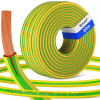 20m câble monobrin 6mm2 H07V-K jaune-vert 1