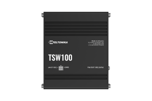 Teltonika TSW100 PoE+ Switch Netzwerk 5 Port DIN-Schiene Ind