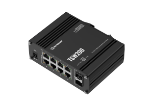 Teltonika TSW200 PoE+ Switch Netzwerk 8 Port SFP...