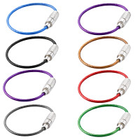 Drahtseil mit Schraubverschluss Set 8 St gallery