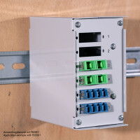 LWL Mini Spleißbox Metall für Hutschiene DIN Rail