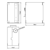 LWL Mini Spleißbox Metall für Hutschiene DIN Rail