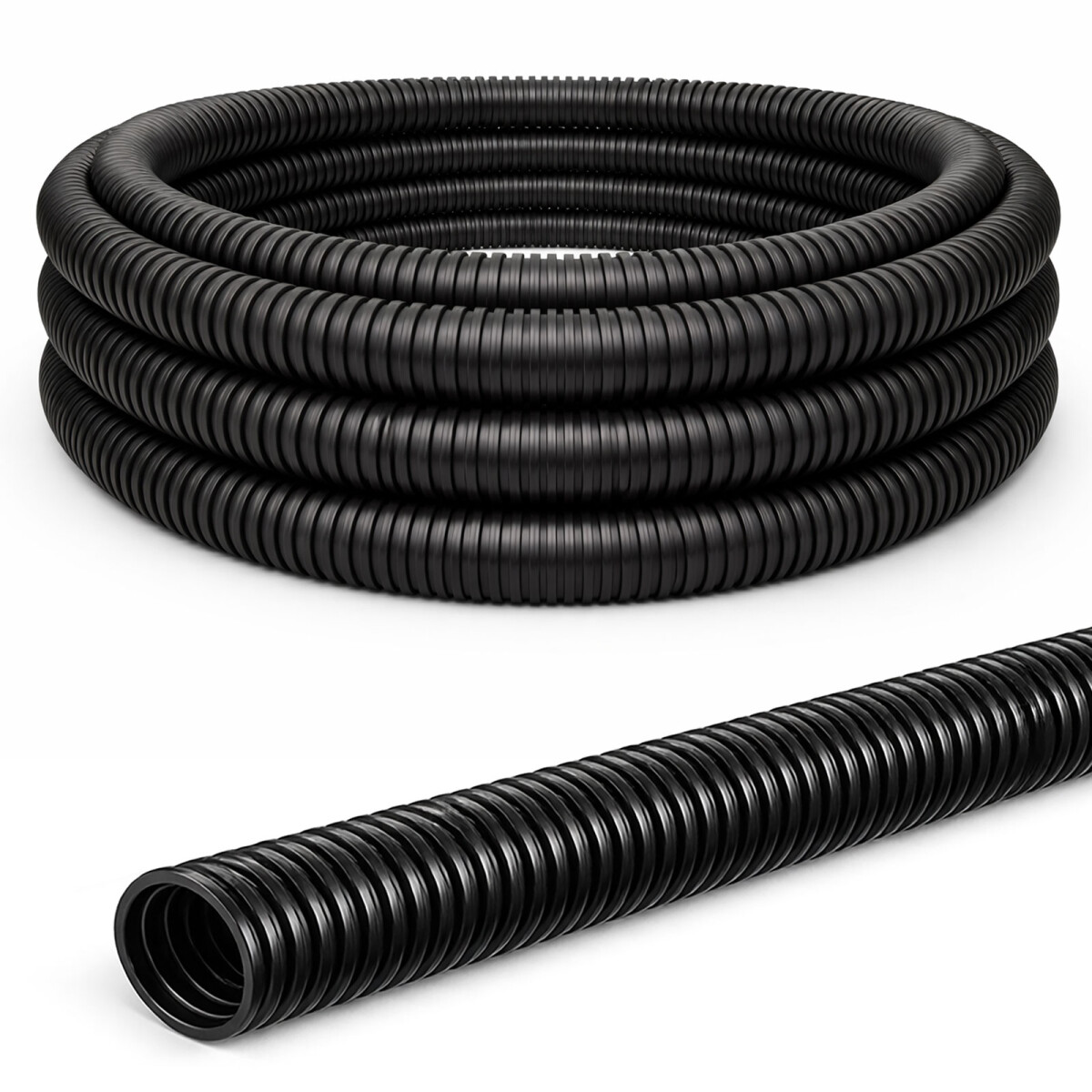 2m corrugated conduit Ø36mm compressive strength 500N black, 19,99