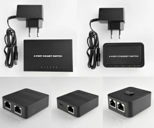 Netzwerk Switch RJ45 – 2 Port / 5 Port - 100 Mbit / 1 