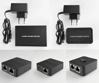 Network Switch RJ45 assortment - 2 port / 5 port - 100 Mbit 